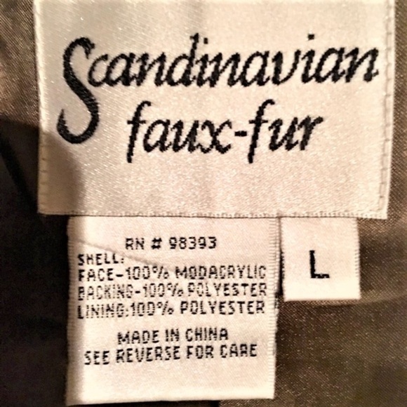 Scandinavian Art Deco Fall Winter Coat Soft Classic Faux Fur 1940’s 40’s Style - Picture 6 of 8